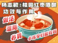 杨志敏:桂圆红枣酒酿的功效与作用,做法,小孩能吃吗,养胃,温阳